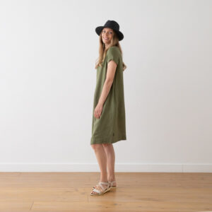 Obleka 100% lan OLIVNA S,M