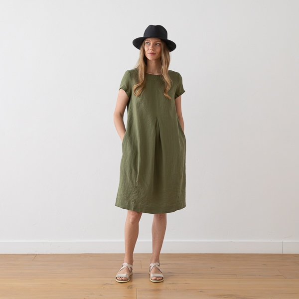 Obleka 100% lan OLIVNA S,M