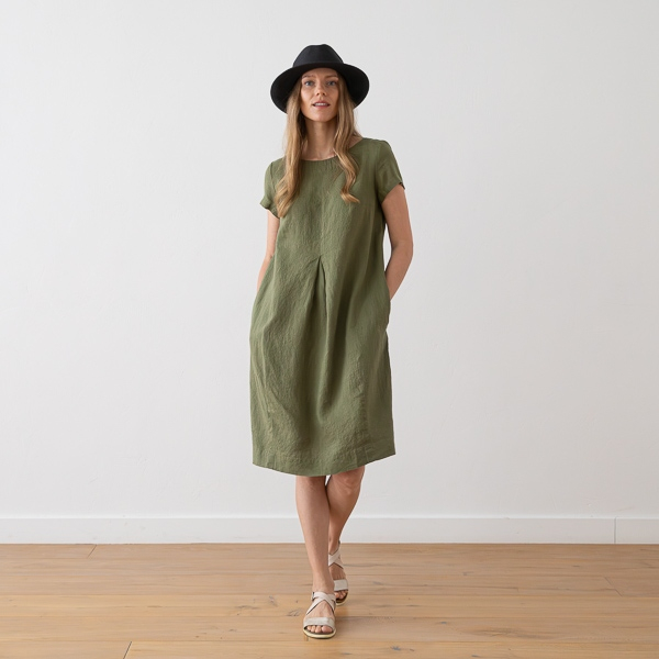 Obleka 100% lan OLIVNA S,M