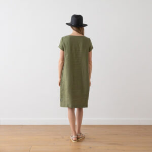 Obleka 100% lan OLIVNA S,M