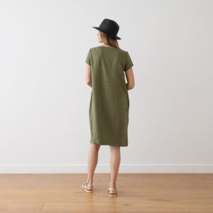 Obleka 100% lan OLIVNA S,M