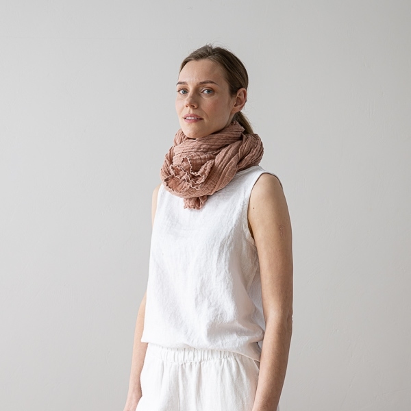 Šal iz 100% lana VINTAGE ROSE Šal iz 100% lana VINTAGE ROSE