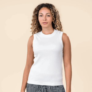 Ženski top iz 100% eko bombaža CREAM