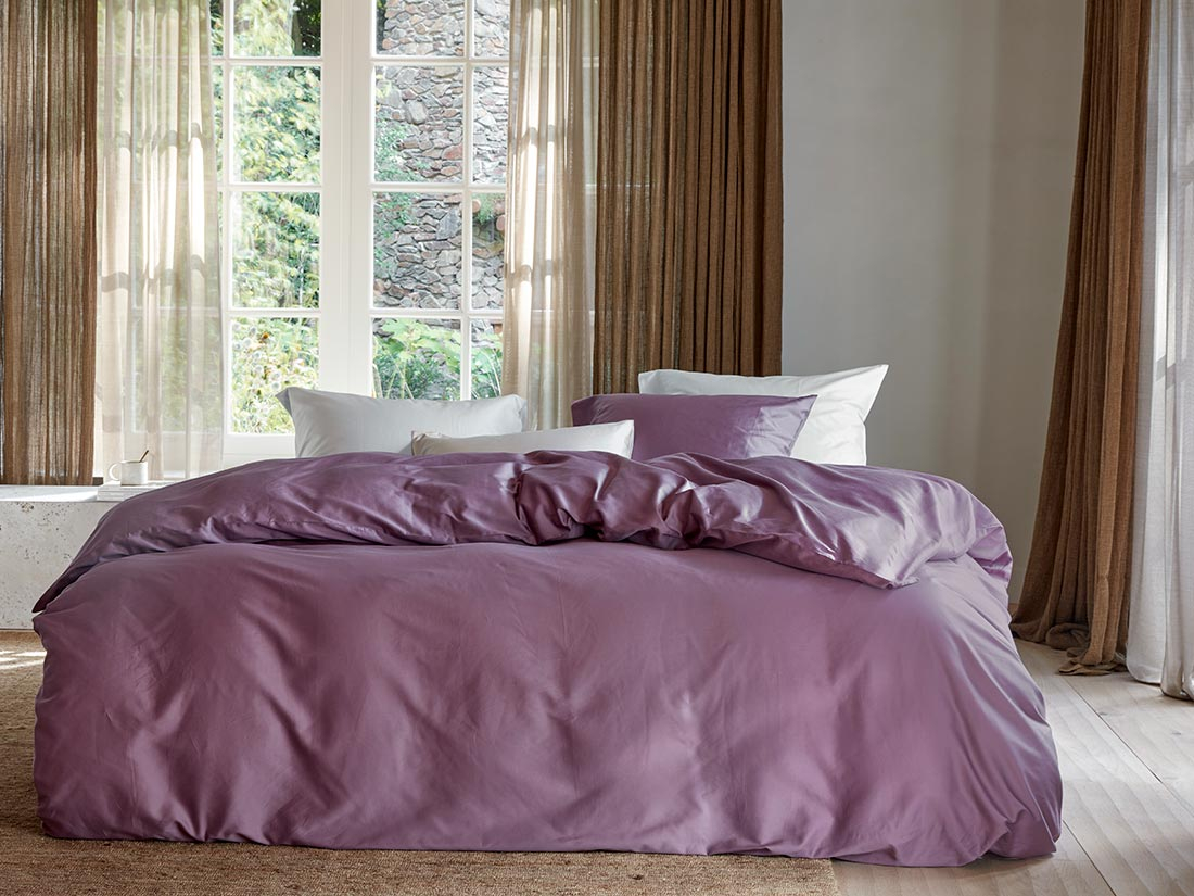 Posteljnina ekološki bombaž saten AMETHYST več dimenzij