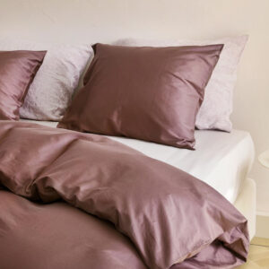 Posteljnina ekološki bombaž saten ROSE BROWN več dimenzij