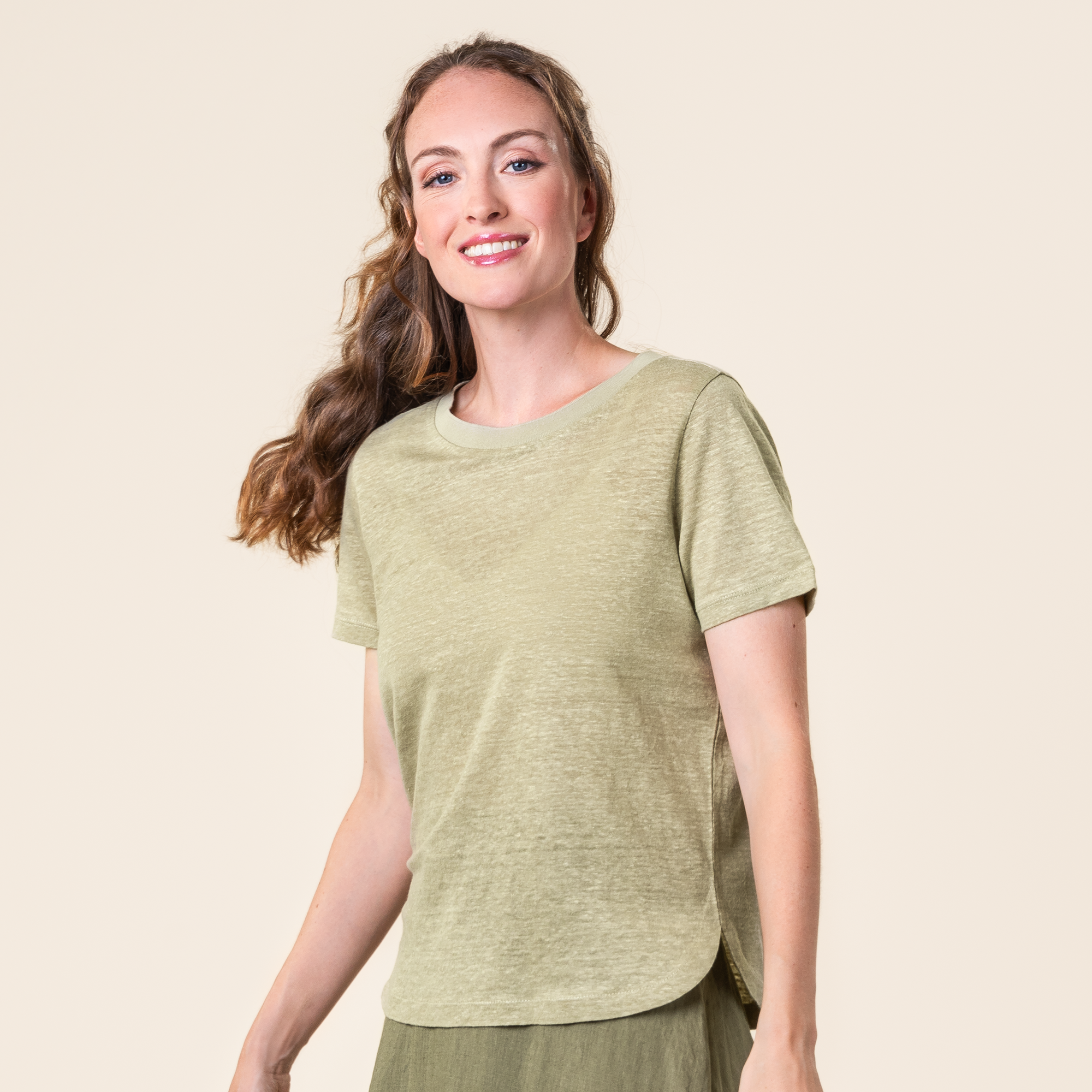 Ženski TS KR 100% lan ANIS