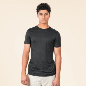 Moška majica KR iz 100% lana ČRNA S,M,L