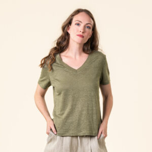 Ženski TS KR 100% lan SAGE