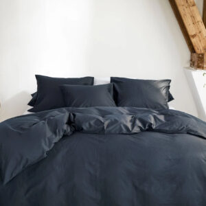 Posteljnina ekološki bombaž saten BLUEBERRY več dimenzij