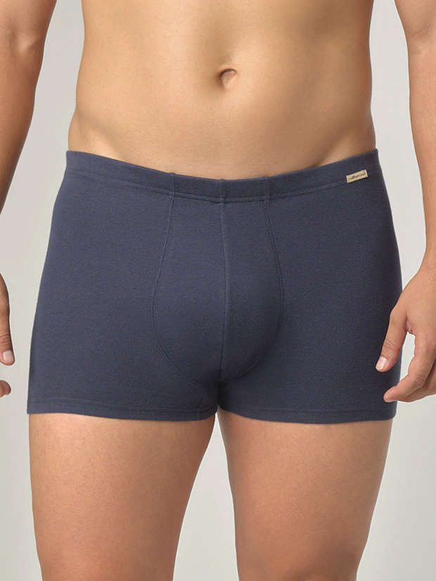 Moške boxer spodnjice iz eko bombaža MODRE