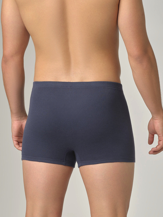 Moške boxer spodnjice iz eko bombaža MODRE