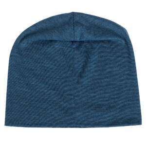 Tanjša kapa, volna, ekološki bombaž MODRA