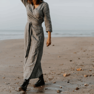 Obleka na preklop DR 1201, 100% lan