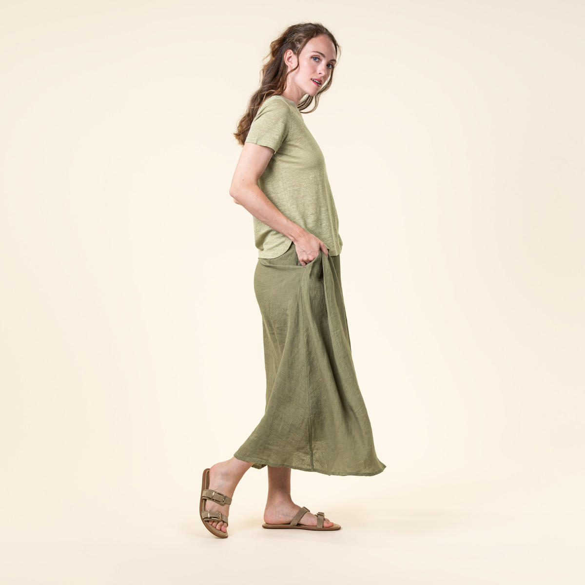 Ženski TS KR 100% lan ANIS