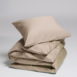Posteljnina ekološki bombaž saten WARM TAUPE več dimenzij