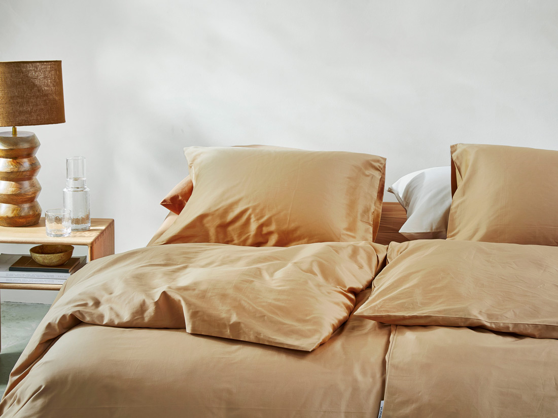 Posteljnina ekološki bombaž saten HONEY več dimenzij