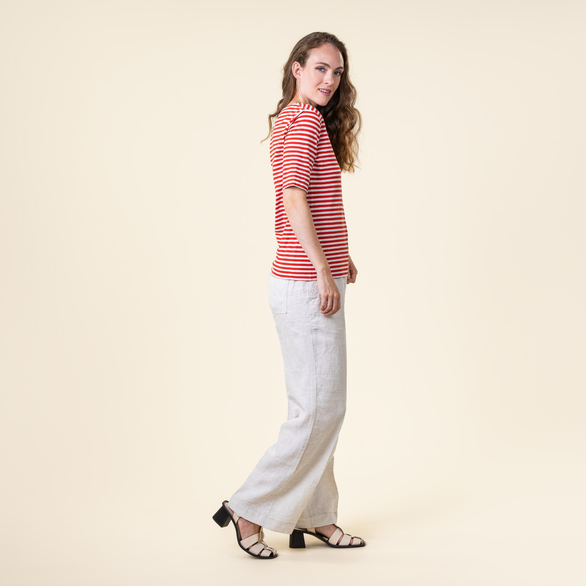 Ženska majica iz 100% eko bombaža črte RED