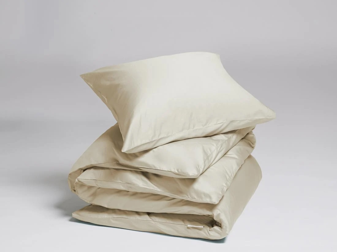 Posteljnina ekološki bombaž saten SANDY GREY več dimenzij