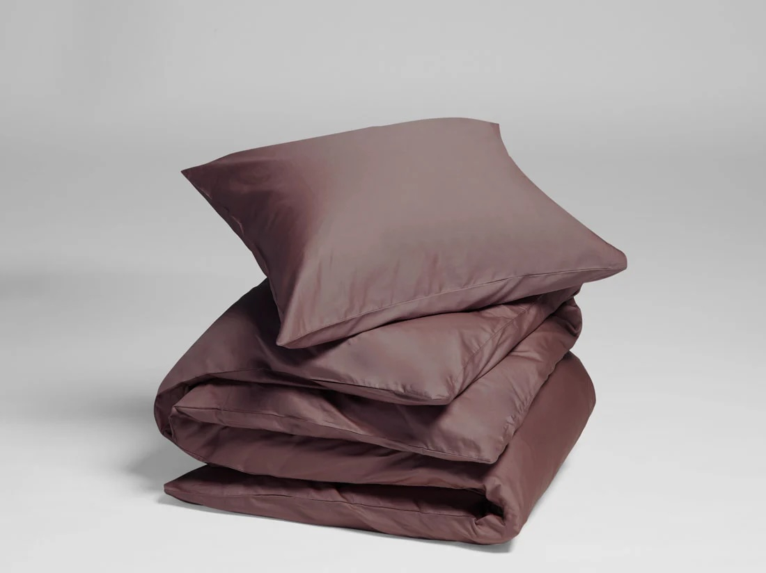 Posteljnina ekološki bombaž saten ROSE BROWN več dimenzij