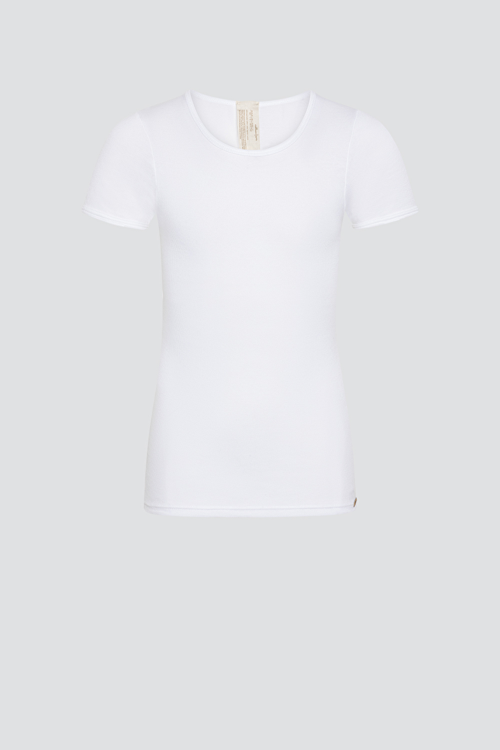 Eko Bombažna otroška majica KR BELA 104-164 Eko Bombažna otroška majica KR BELA 104-164