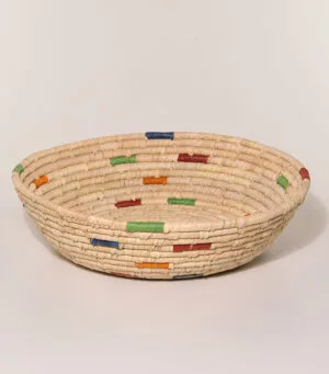 Košara palma okrogla Fair Trade