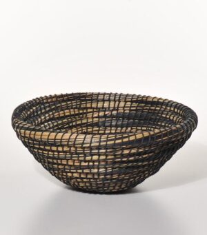 Košara morska trava bombaž Fair Trade črna