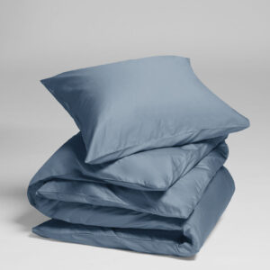 Posteljnina ekološki bombaž saten FADED BLUE več dimenzij