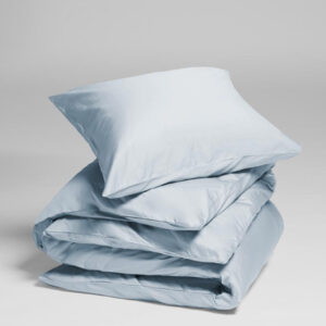 Posteljnina ekološki bombaž saten SKY BLUE več dimenzij