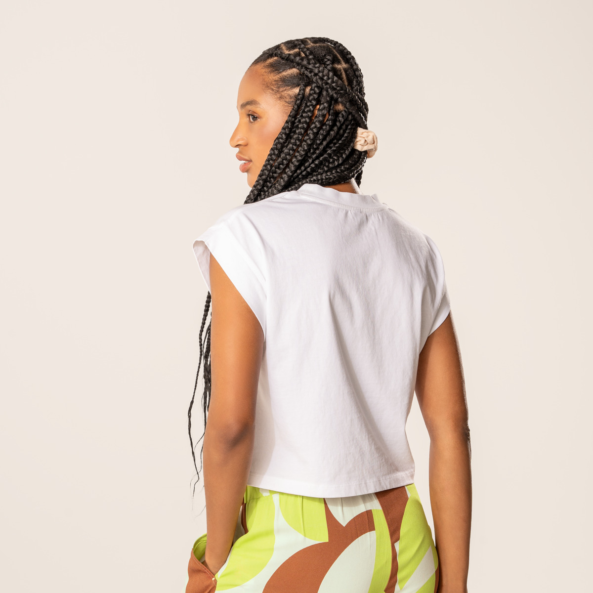 Ženska majica iz 100% eko bombaža BELA