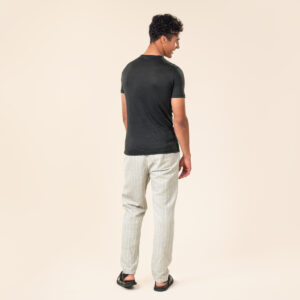 Moška majica KR iz 100% lana ČRNA S,M,L