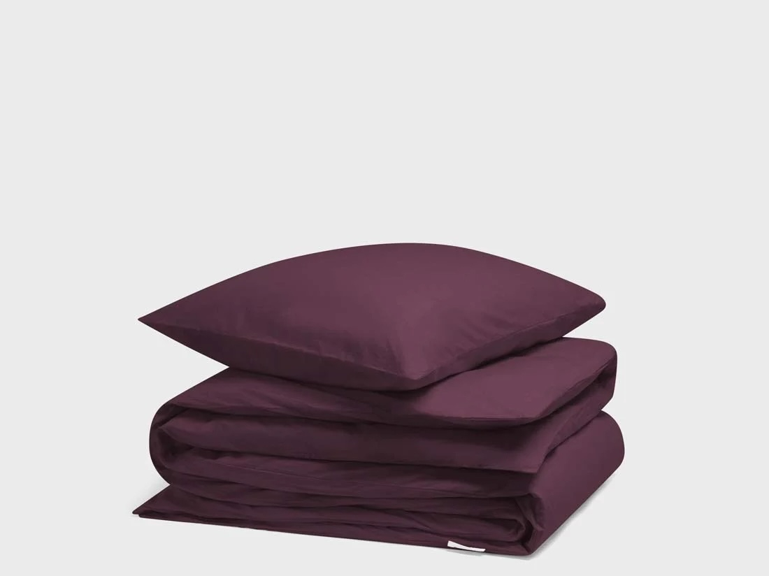 Posteljnina ekološki bombaž perkal PLUM več dimenzij