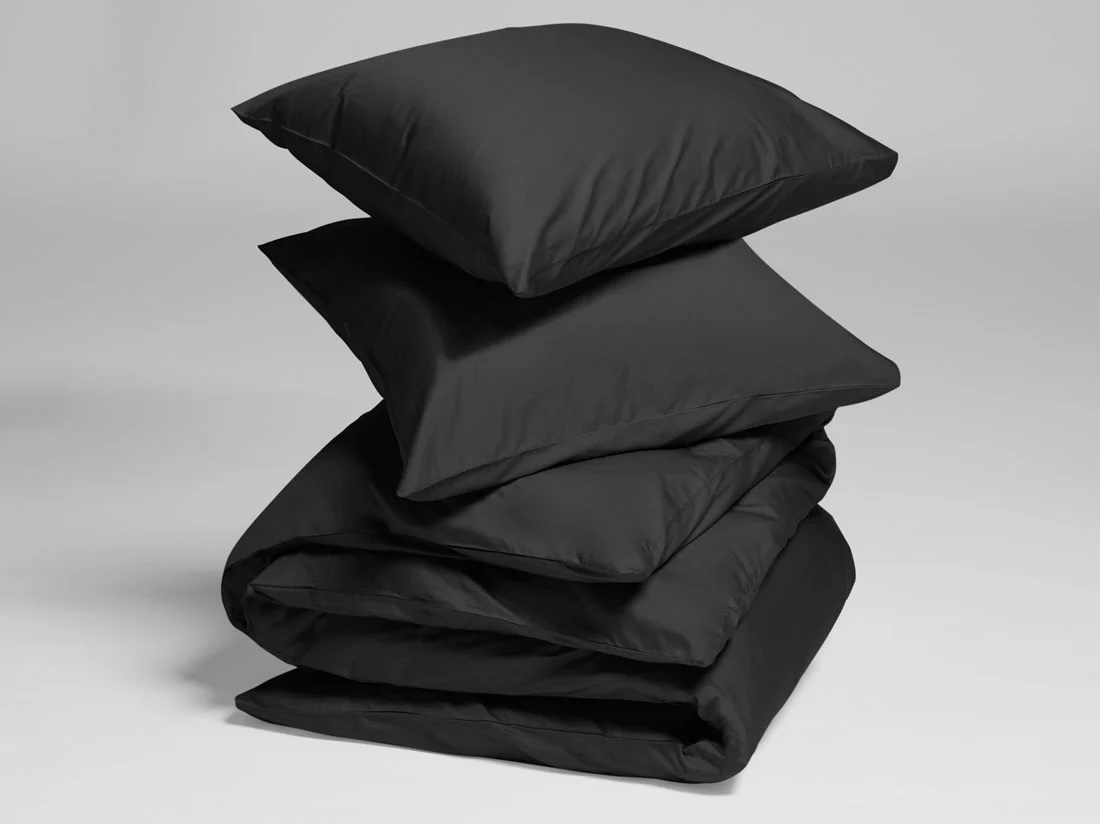 Posteljnina ekološki bombaž saten ANTHRACITE več dimenzij