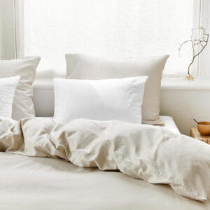 Posteljnina ekološki bombaž saten SANDY GREY več dimenzij