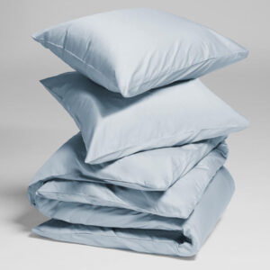Posteljnina ekološki bombaž saten SKY BLUE več dimenzij