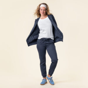 EKO Bombažne Ženske Hlače NAVY