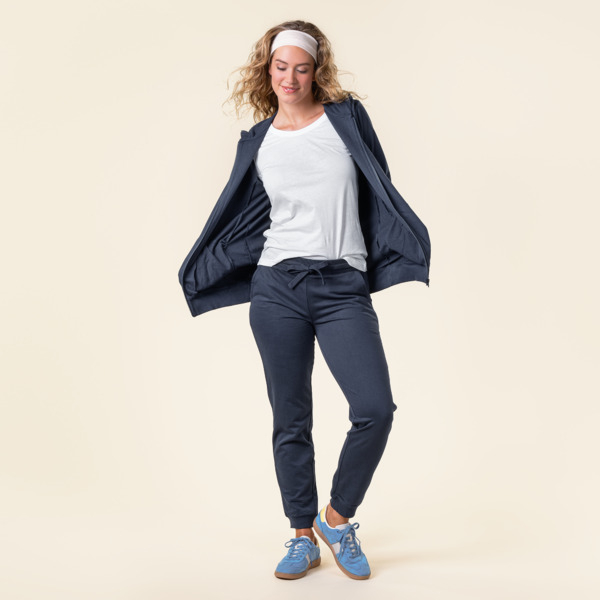 EKO Bombažne Ženske Hlače NAVY