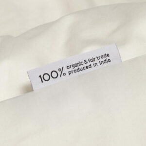 Posteljnina ekološki bombaž saten TOPLA BELA več dimenzij