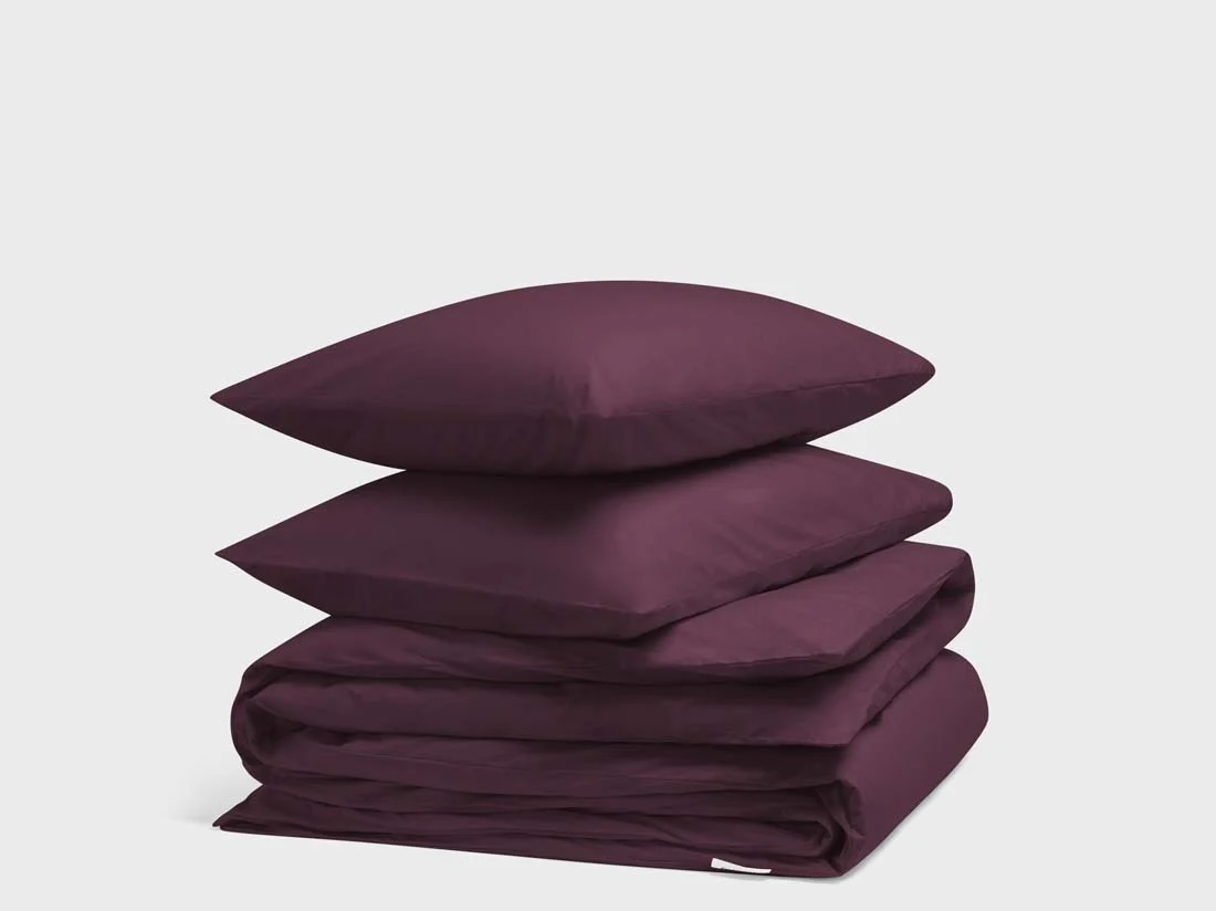 Posteljnina ekološki bombaž perkal PLUM več dimenzij