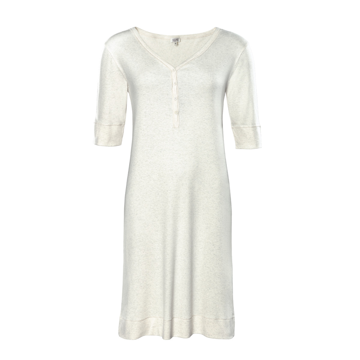 Ženska spalna srajca iz 100% eko bombaža NATUR MELANGE