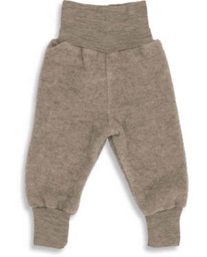 Otroške hlače walnut - flis 100% volna od 50-92