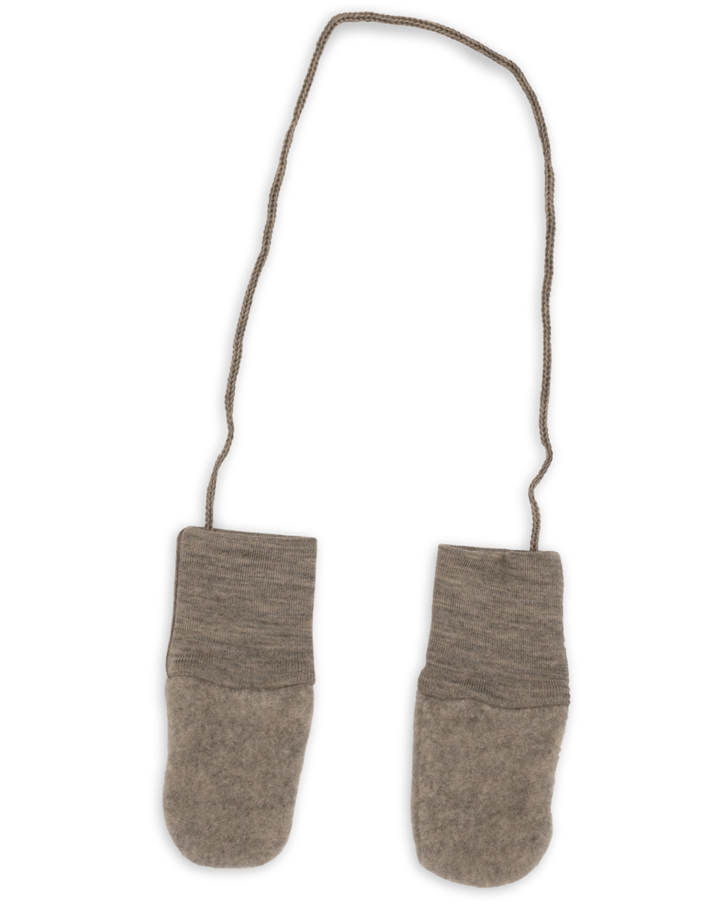 Rokavičke za dojenčke, walnut - flis 100% volna št. 1