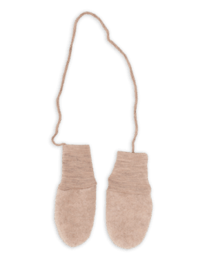 Rokavičke za dojenčke, sand - flis 100% volna št. 1