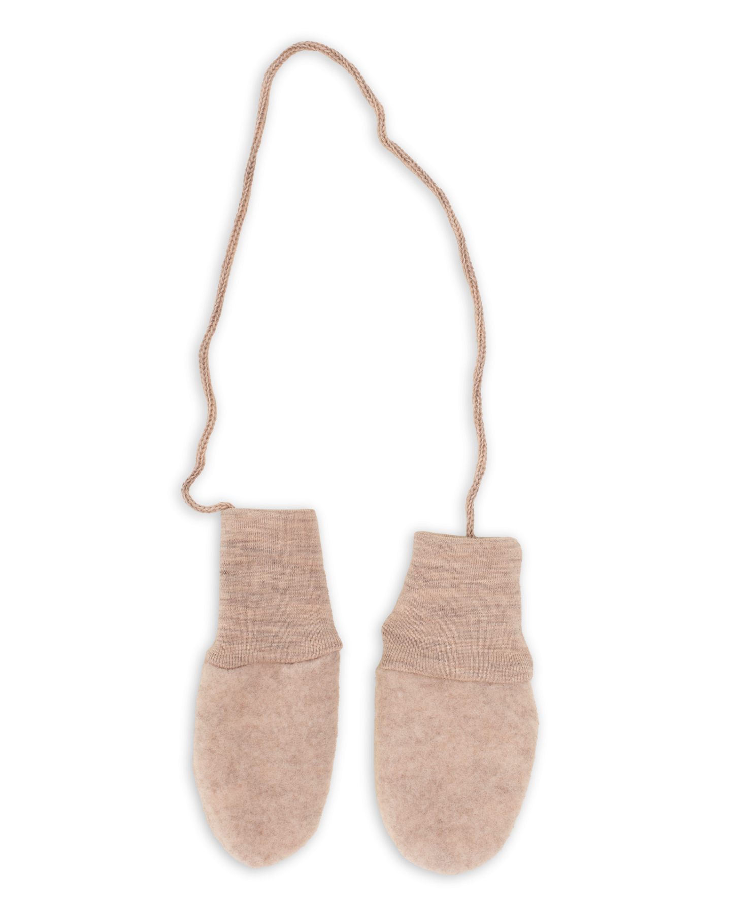 Rokavičke za dojenčke, sand - flis 100% volna št. 1