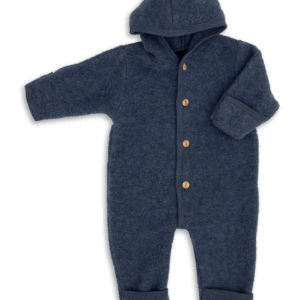 Otroški pajac s kapuco blue - flis 100% volna od 50-92 Otroški pajac s kapuco blue - flis 100% volna od 50-92