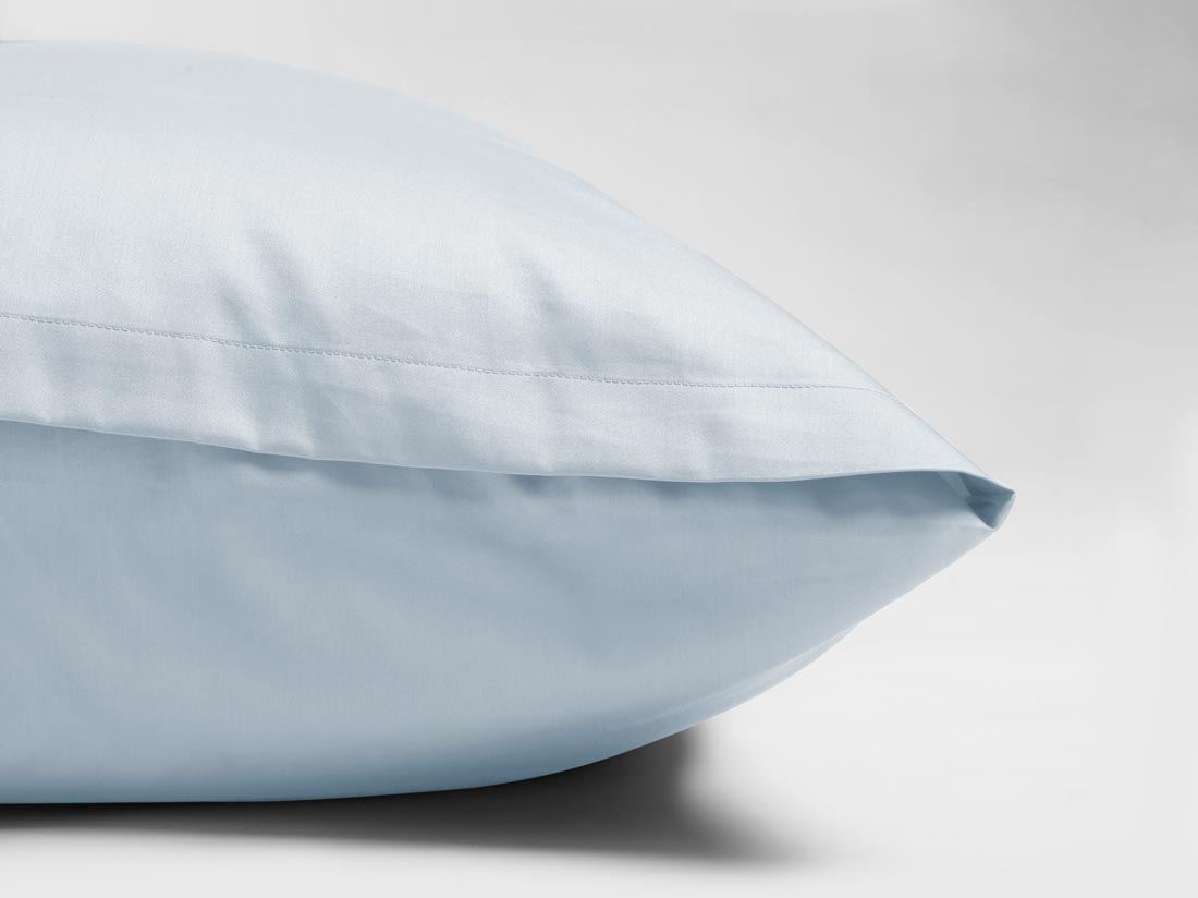 Posteljnina ekološki bombaž saten SKY BLUE več dimenzij