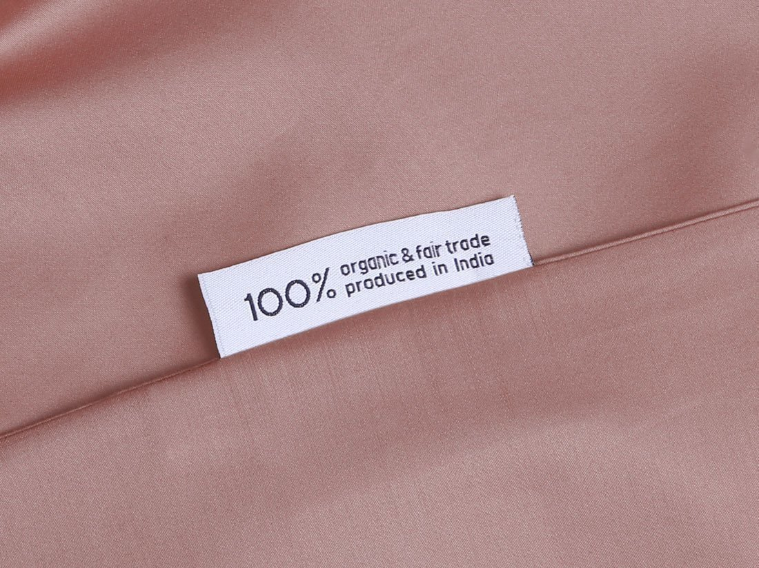 Posteljnina ekološki bombaž saten BLUSH ROSE več dimenzij