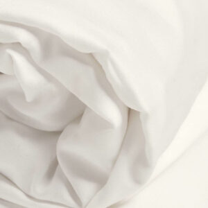 Jogi rjuha ekološki bombaž saten TOPLA BELA več dimenzij