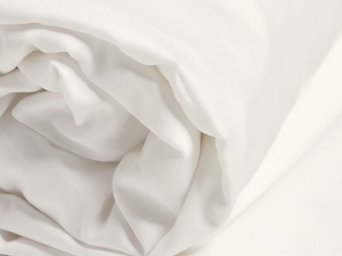 Jogi rjuha ekološki bombaž saten TOPLA BELA več dimenzij
