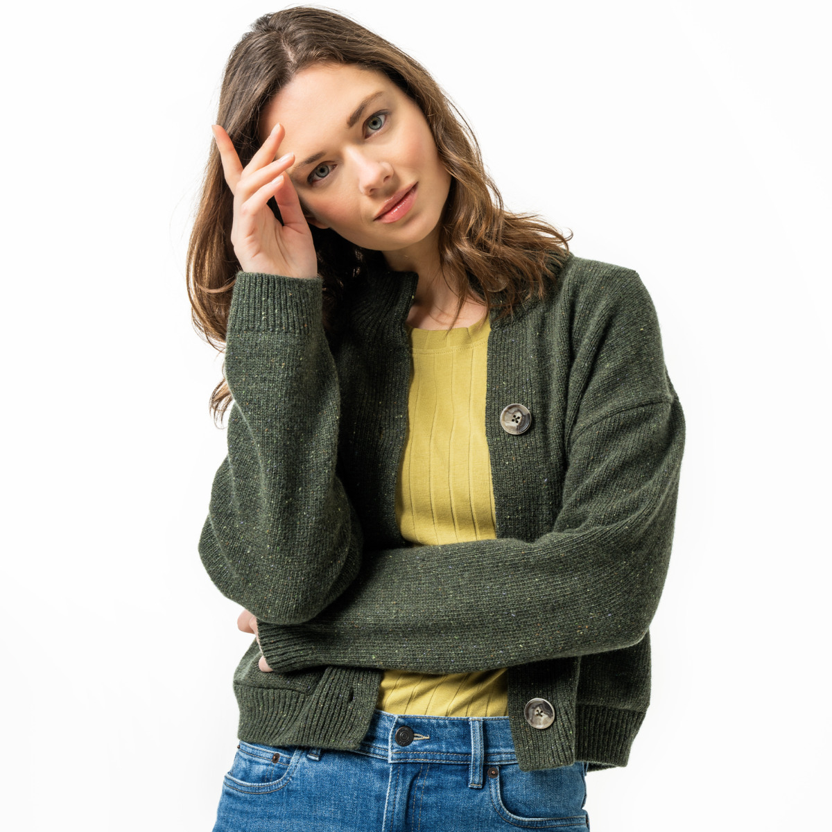 Ženska jopa Siglia 100% volna - T.ZELENA