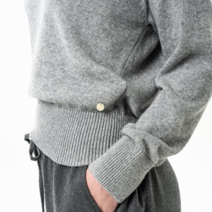 Ženski pulover Ulana 65% eko bombaž, 35% volna - SIV